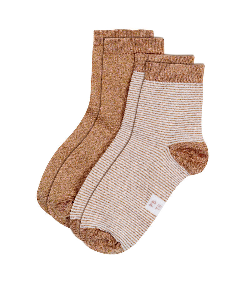 Set aus 2 paar socken damen vielfarbig