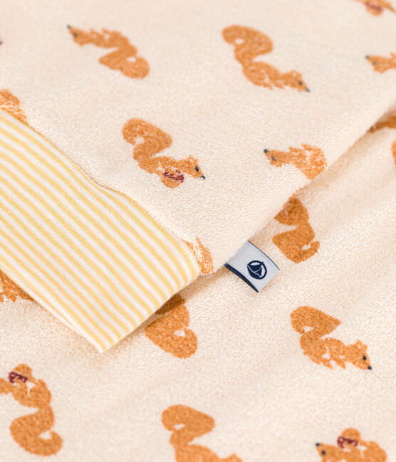 Kinder-Pyjama aus aufgerautem Frottee mit Eichhörnchen weiss AVALANCHE/ MULTICO