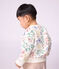 Baby-Sweatshirt aus Baumwolle mit Tiermotiv naturfarben/vielfarbig