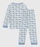 Kinder-Pyjama aus Nicki mit Walmotiv CO2/ ADRIATIC