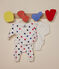 3-teiliges Baby-Set aus Baumwolle weiss MARSHMALLOW/weiss MULTICO