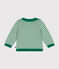 Baby-Pullover aus Woll- und Baumwollstrick grün JARDIN/ AVALANCHE