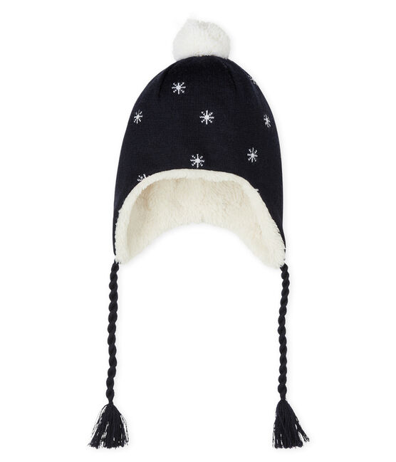 Peruvian Baby-Beanie mit Sherpa-Futter für Jungen blau SMOKING