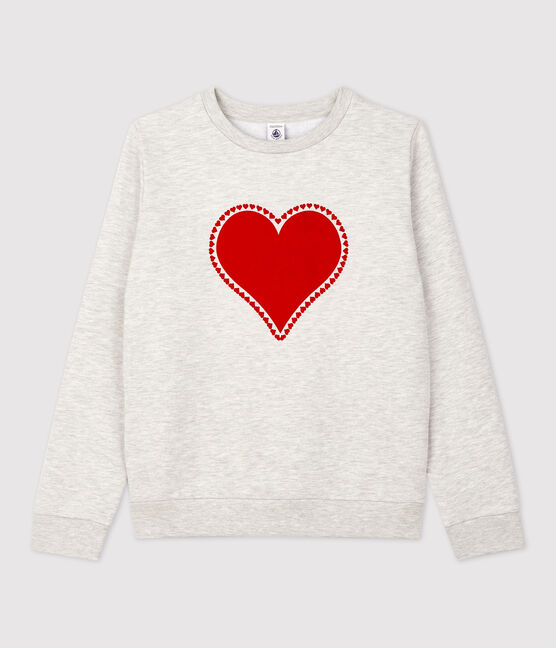 Kinder-Sweatshirt aus Molton für Mädchen / Jungen grau BELUGA CHINE