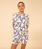 Kurzpyjama aus Baumwolle für Damen weiss AVALANCHE/ MULTICO