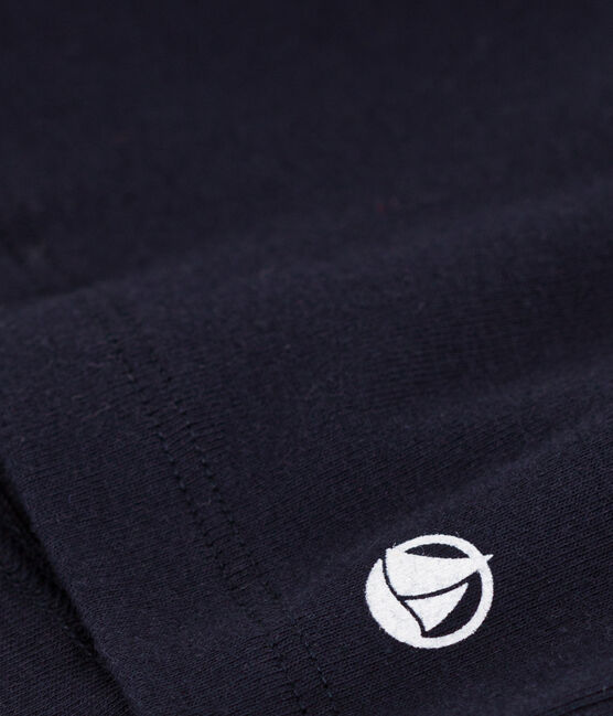 Kinder-T-Shirt aus Baumwolle für Mädchen blau SMOKING