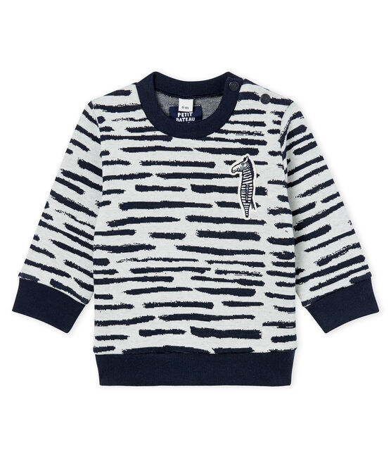 Unisex-Baby-Sweatshirt von Jean Jullien weiss MARSHMALLOW/ DASH