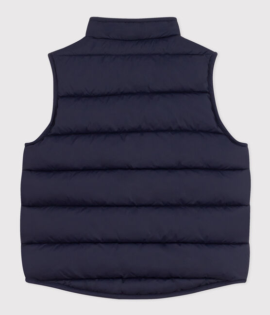 Kinder-Steppweste aus gestepptem Doppeljersey blau SMOKING