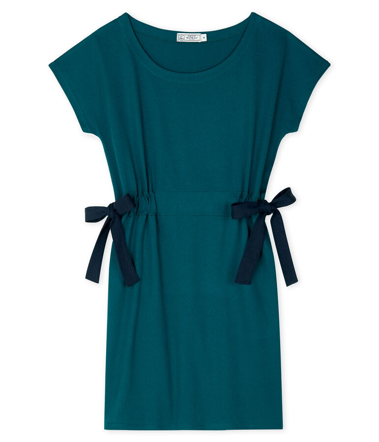 Kurz&auml;rmeliges kleid damen gr&uuml;n