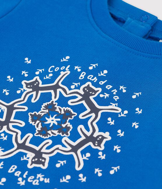 Baby-Sweatshirt aus Molton blau DELFT