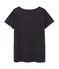 Meliertes Damen-Maxishirt aus extrafeinem, gedoppeltem Jersey grau CITY CHINE