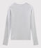 Damen-T-Shirt mit Rundhalsausschnitt grau BELUGA CHINE