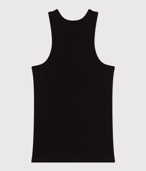 Damen-Tanktop aus Baumwolle schwarz BLACK