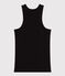 Damen-Tanktop aus Baumwolle schwarz BLACK