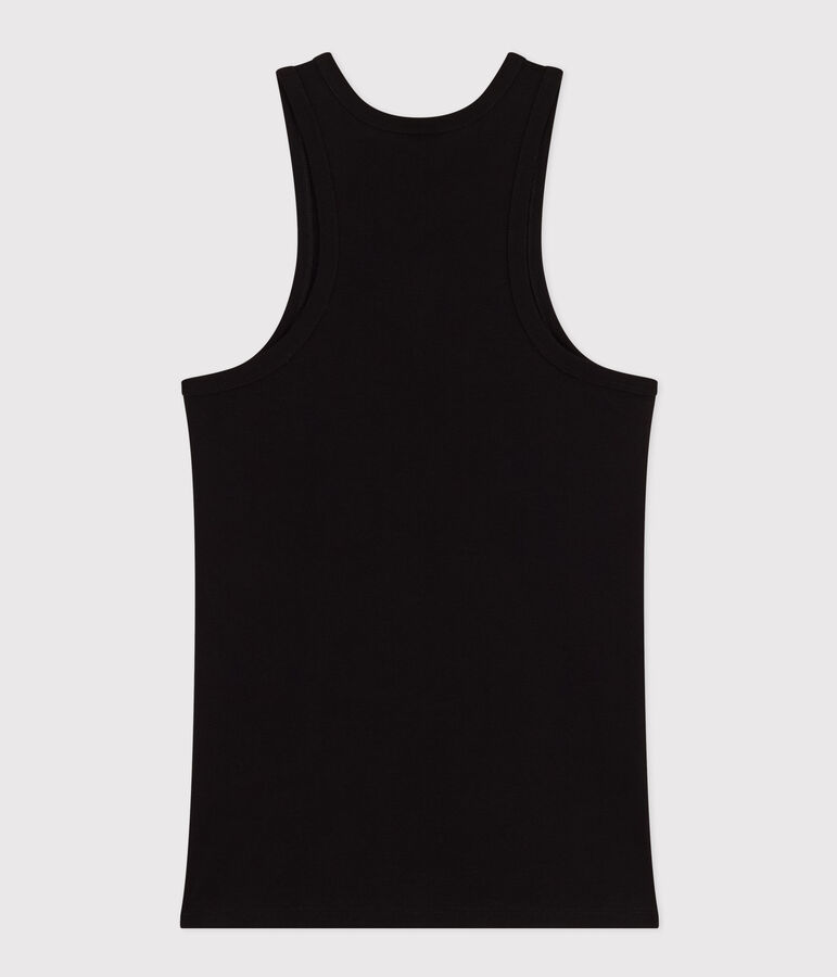 Damen-Tanktop aus Baumwolle schwarz