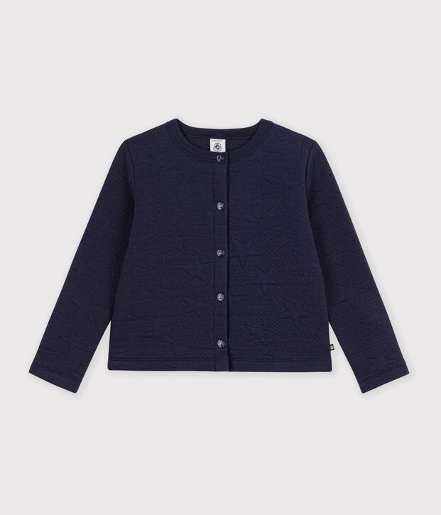 Kinder-Cardigan aus einfarbiger Baumwolle SMOKING