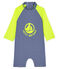 Baby-Badeanzug aus recyceltem Material blau SURF/weiss MARSHMALLOW