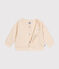 Baby-Cardigan aus gestepptem Doppeljersey naturfarben AVALANCHE