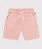 Kinder-Shorts aus Baumwoll-Twill und Leinen rosa SALINE