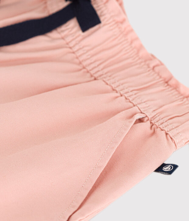 Kinder weite-Hose aus Baumwoll-Kattun f&uuml;r M&auml;dchen rosa