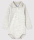 Langärmliger Baby-Body mit Polokragen