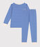 Kinder-Pyjama aus Doppeljersey mit Streifen PERSE/ AVALANCHE