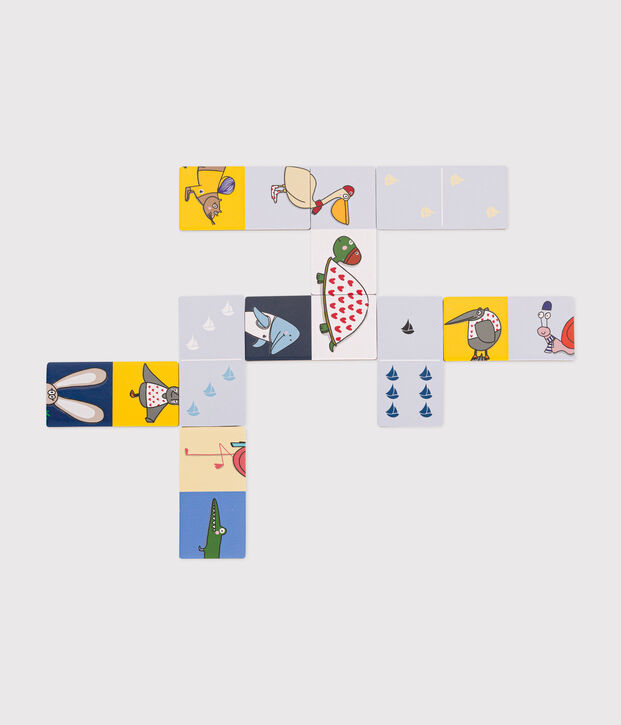 Domino-Spiel &ndash; Djeco x Petit Bateau vielfarbig