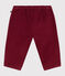 Baby-Hose aus einfarbigem Fein-Cord AMARANTE