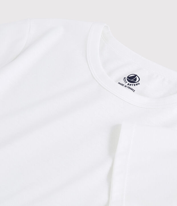 T-Shirt aus Sea-Island-Baumwolle f&uuml;r Damen weiss