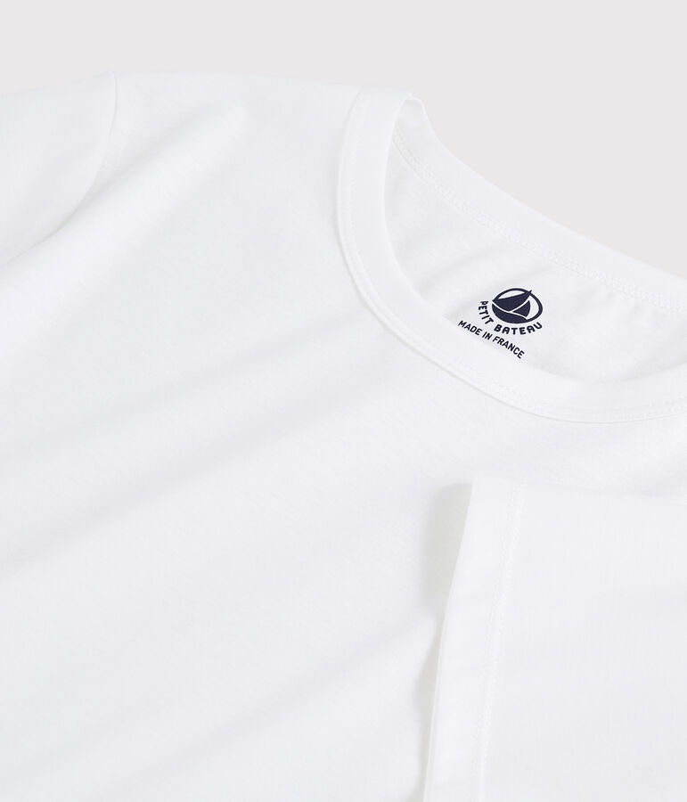 T-Shirt aus Sea-Island-Baumwolle f&uuml;r Damen weiss