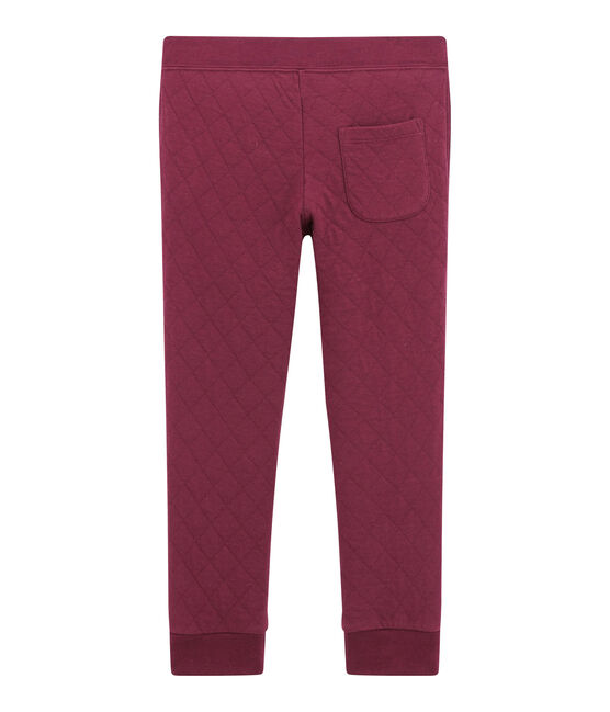 Gesteppte Jungen Hose aus gedoppeltem Jersey violett OGRE