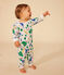 Baby-Pyjama ohne Füße aus Baumwolle mit Printmotiv Paris weiss MARSHMALLOW/blau MEDIEVAL
