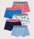 5er-Set Boxershorts aus Baumwolle für Jungen