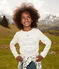 Langärmeliges Kinder-T-Shirt aus Baumwolle für Mädchen und  Jungen weiss AVALANCHE/ ROVER/ MULTICO