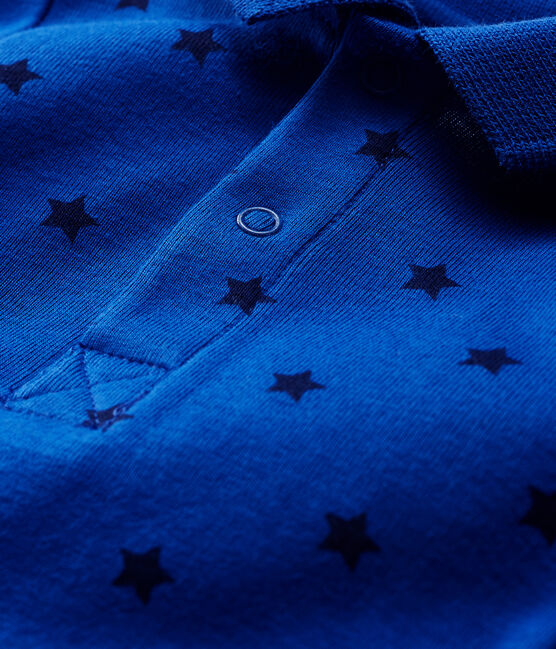 Langärmliger Baby-Body mit Polokragen für Jungen blau LIMOGES/blau SMOKING