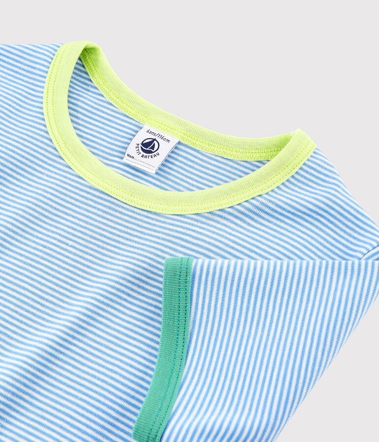 Kinder-Kurzpyjama blau EDNA/weiss MARSHMALLOW