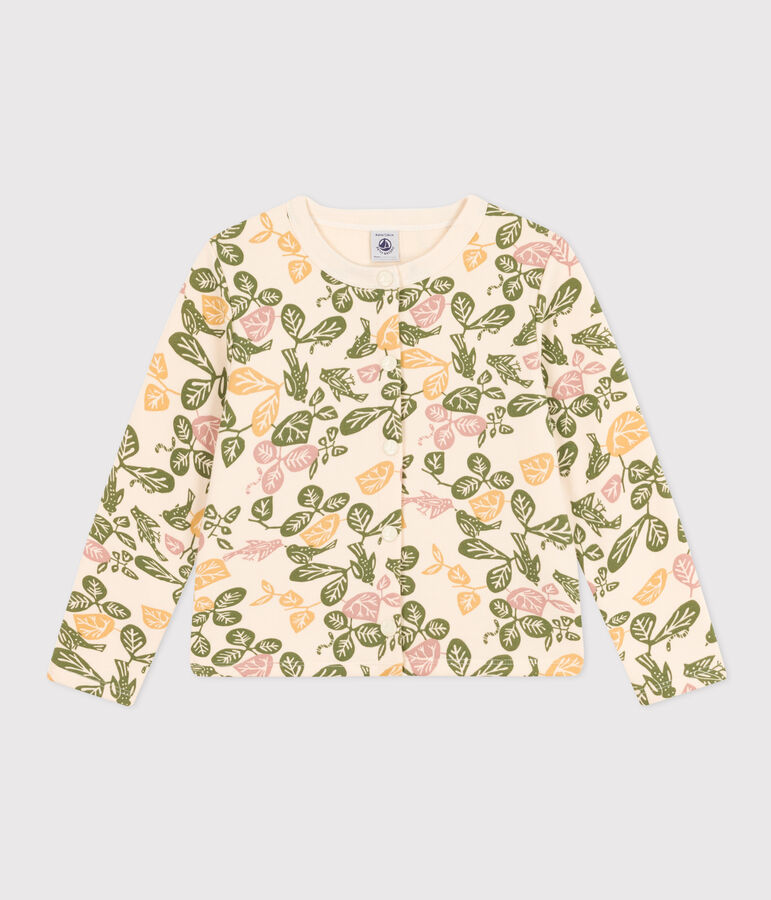 Cardigan aus Baumwolle f&uuml;r M&auml;dchen naturfarben/vielfarbig