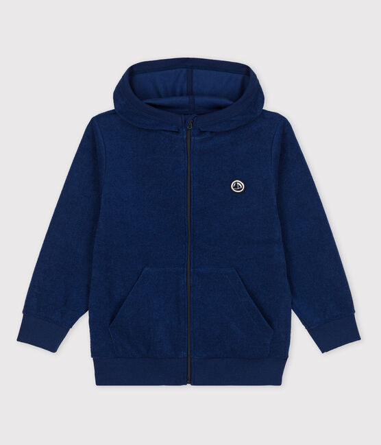 Kapuzen-Sweatshirt für Mädchen und Jungen blau MEDIEVAL
