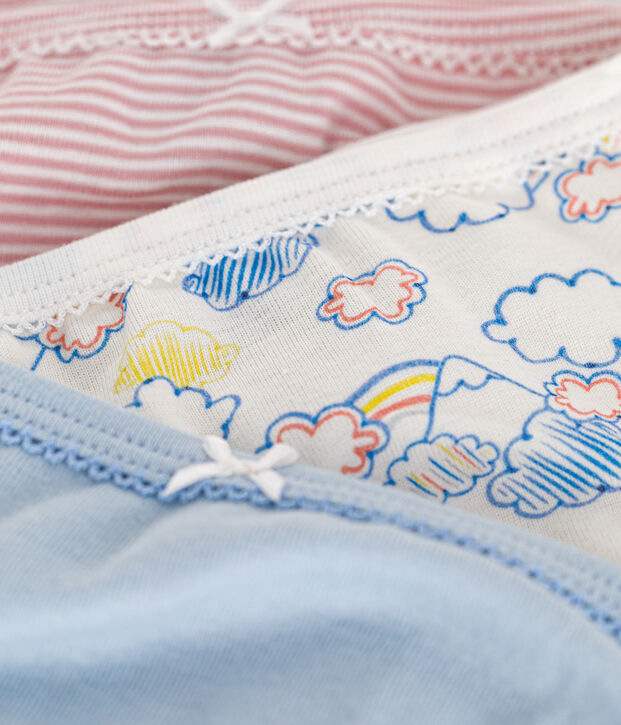 3er-Set Kinder-Slip aus Baumwolle vielfarbig