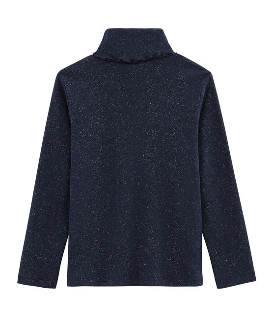 Unterziehpullover für Mädchen blau SMOKING/gelb OR