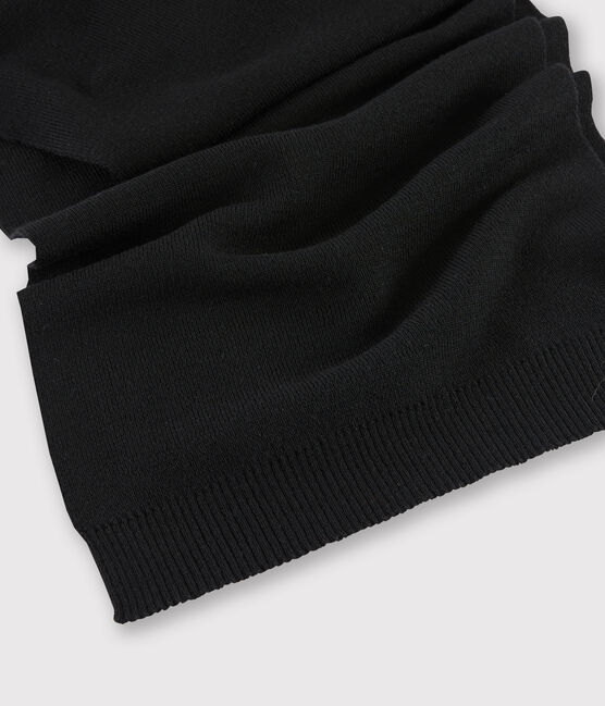 Damenschal aus Wolle schwarz NOIR