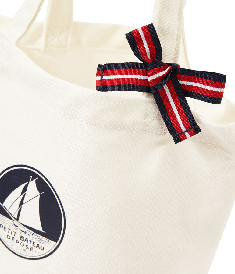 M&auml;dchen-Tasche aus Canvas weiss