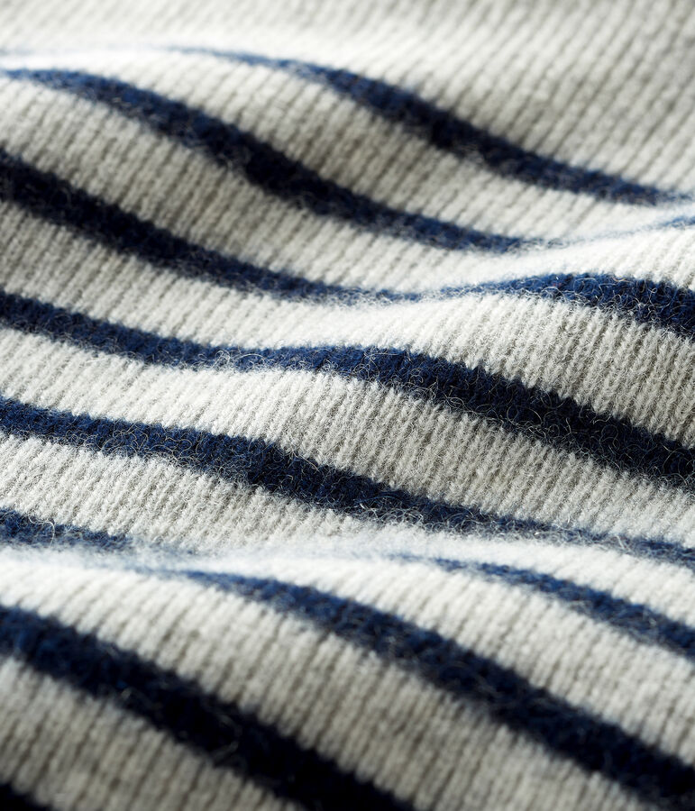 Baby-Kaschmirpullover f&uuml;r Jungen grau/blau