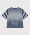 Damen-T-Shirt LE BOXY aus Baumwolle blau MEDIEVAL/ FUMEE