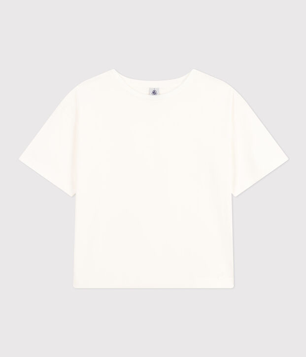 Damen-T-Shirt Le Boxy aus Baumwolle weiss