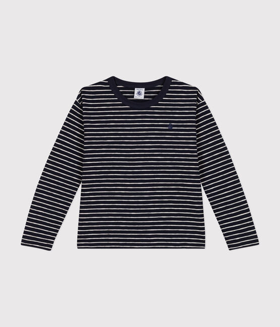 Langärmeliges Kinder-T-Shirt aus geflammten Jersey für Jungen SMOKING/ MONTELIMAR
