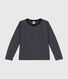 Langärmeliges Kinder-T-Shirt aus geflammten Jersey für Jungen