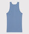 Damen-Tanktop L’Iconique aus Baumwolle blau BEACH