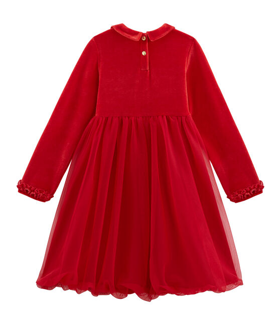 Kinderkleid für Mädchen rot TERKUIT