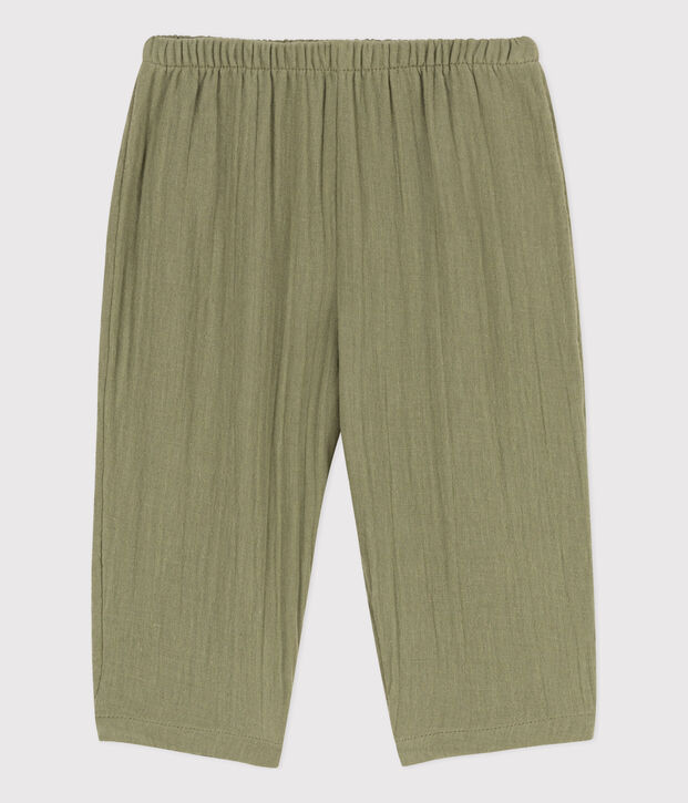 Baby-Hose aus Musselin gr&uuml;n